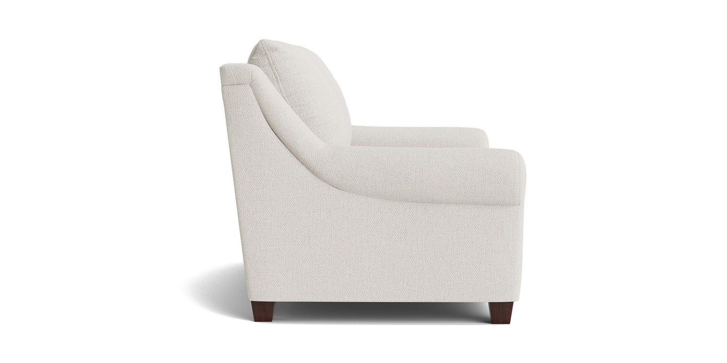 Ellery Roll Arm Loveseat Bassett