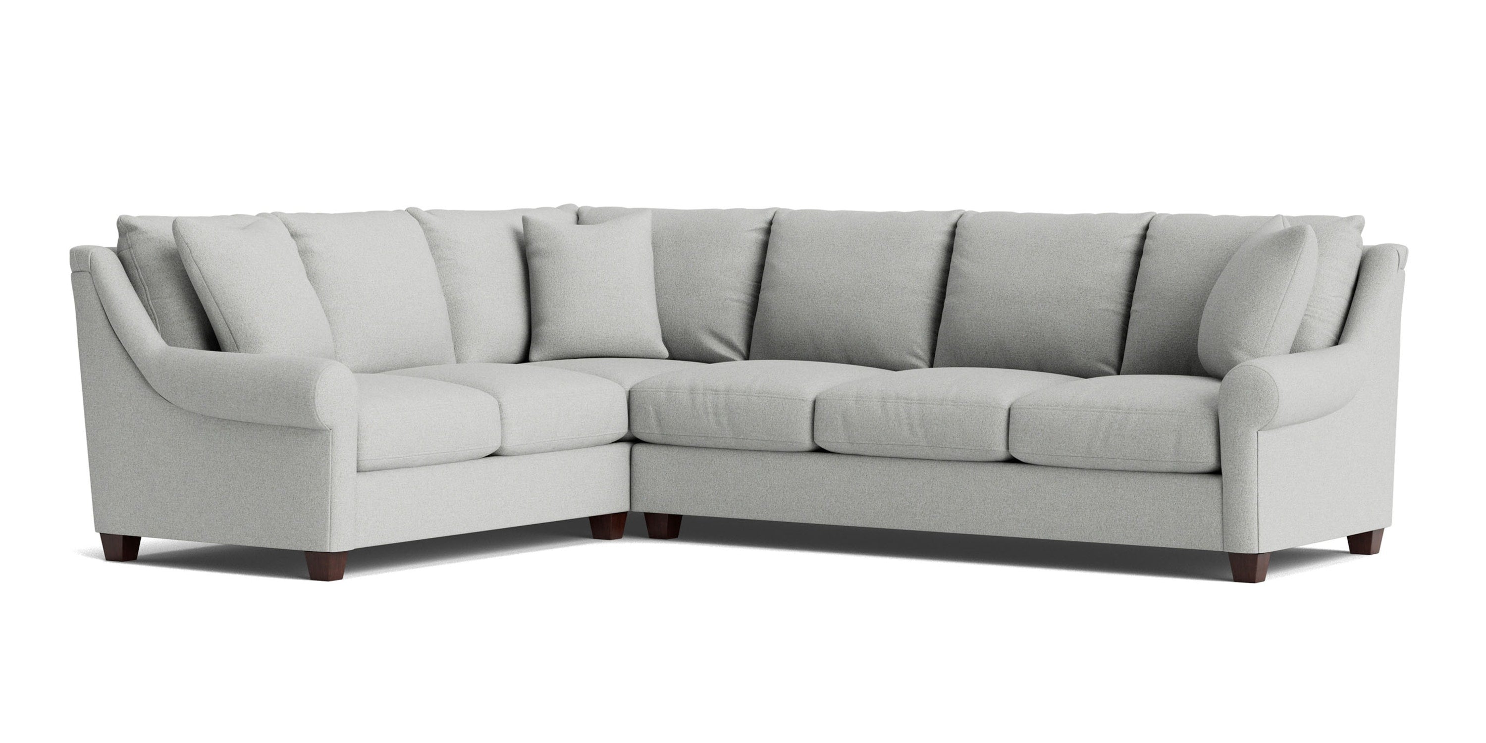 Ellery Roll Arm L-Shaped Sectional Bassett