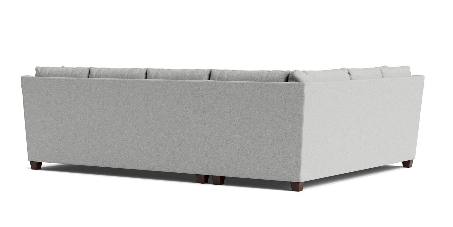 Ellery Roll Arm L-Shaped Sectional Bassett