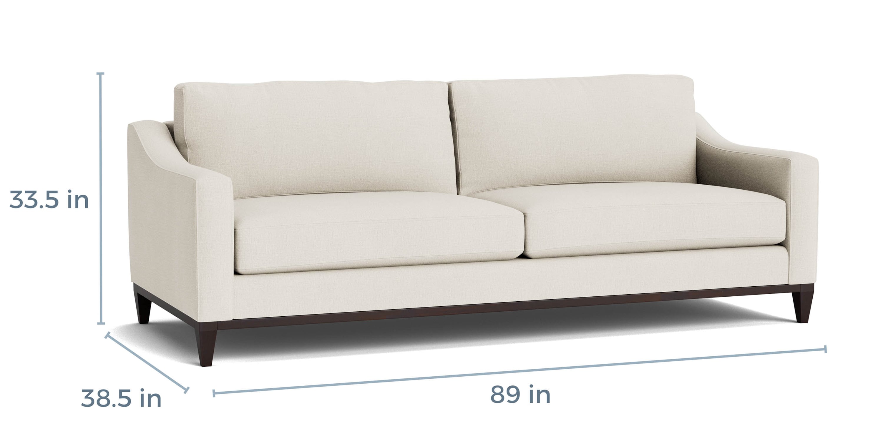 Sanford Slope Arm Sofa Bassett