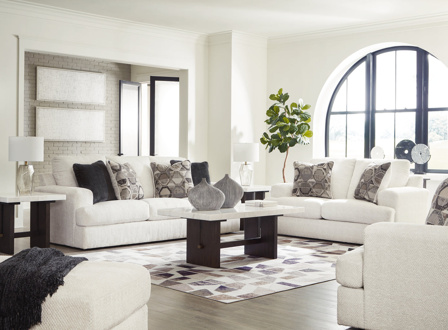 Karinne Sofa, Loveseat, Oversized Chair and Ottoman