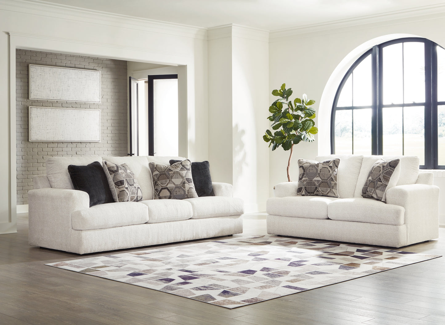 Karinne Sofa, Loveseat, Oversized Chair and Ottoman