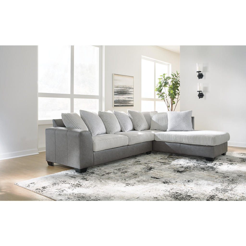 Clairette Court 2-Piece Sectional with Chaise Benchcraft® Living Room