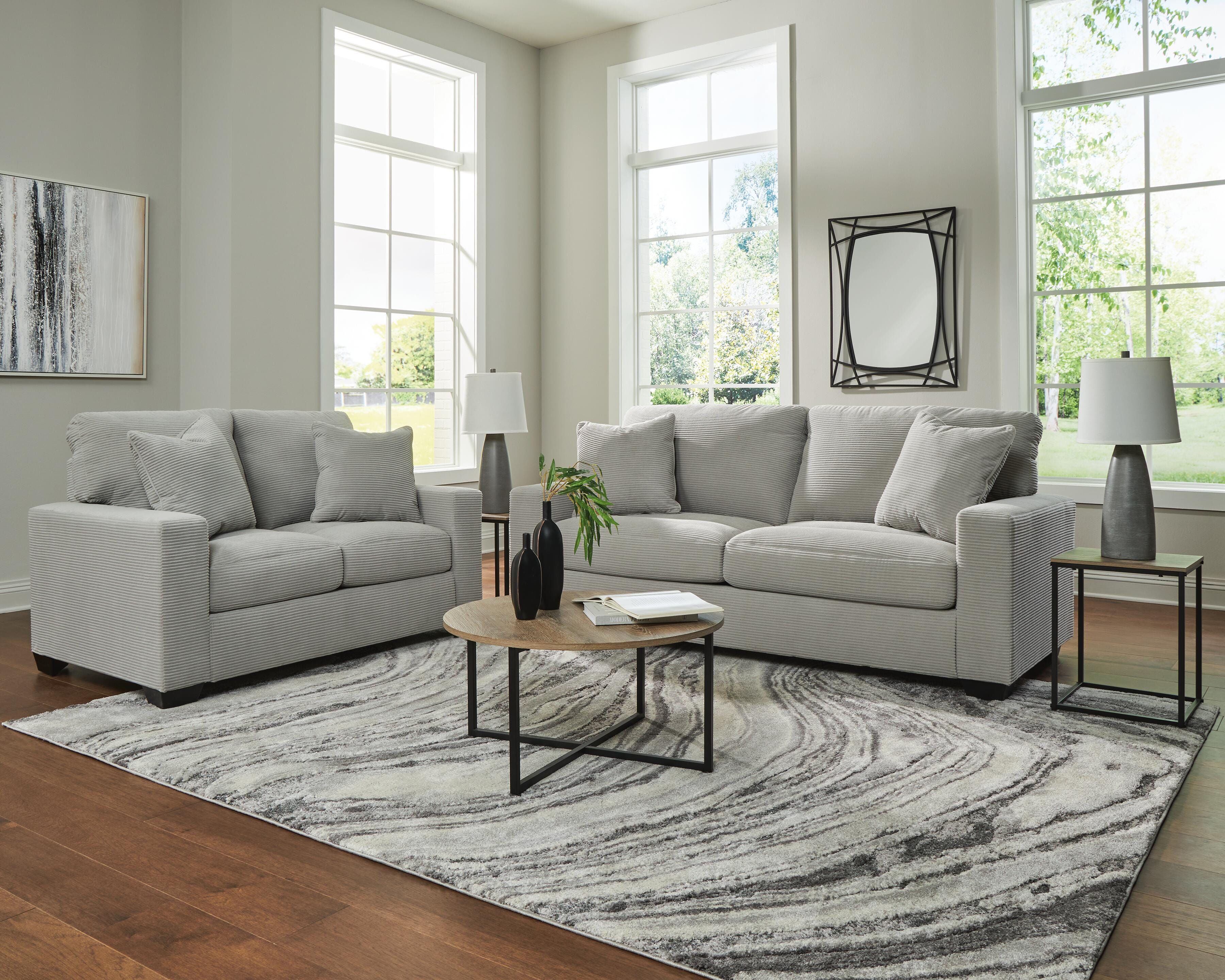 Greenbriar Sofa, Loveseat, 3 Tables and 2 Lamps — Room in a Box Signature Design by Ashley® Living Room