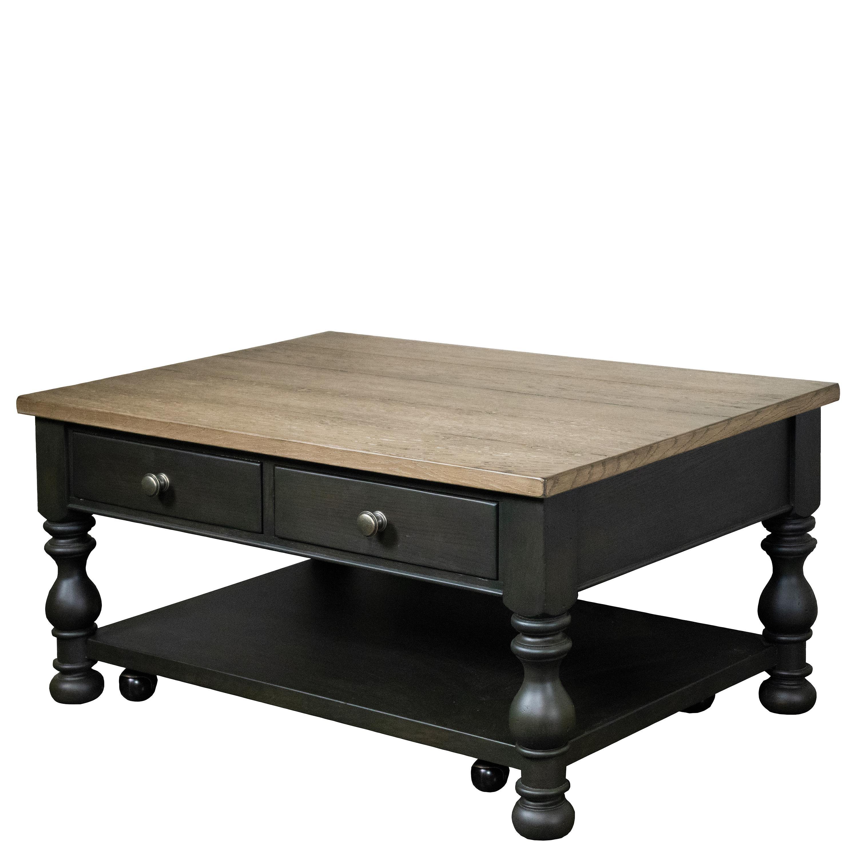 Barrington Two Tone Rectangle Cocktail Table Riverside Furniture Tables