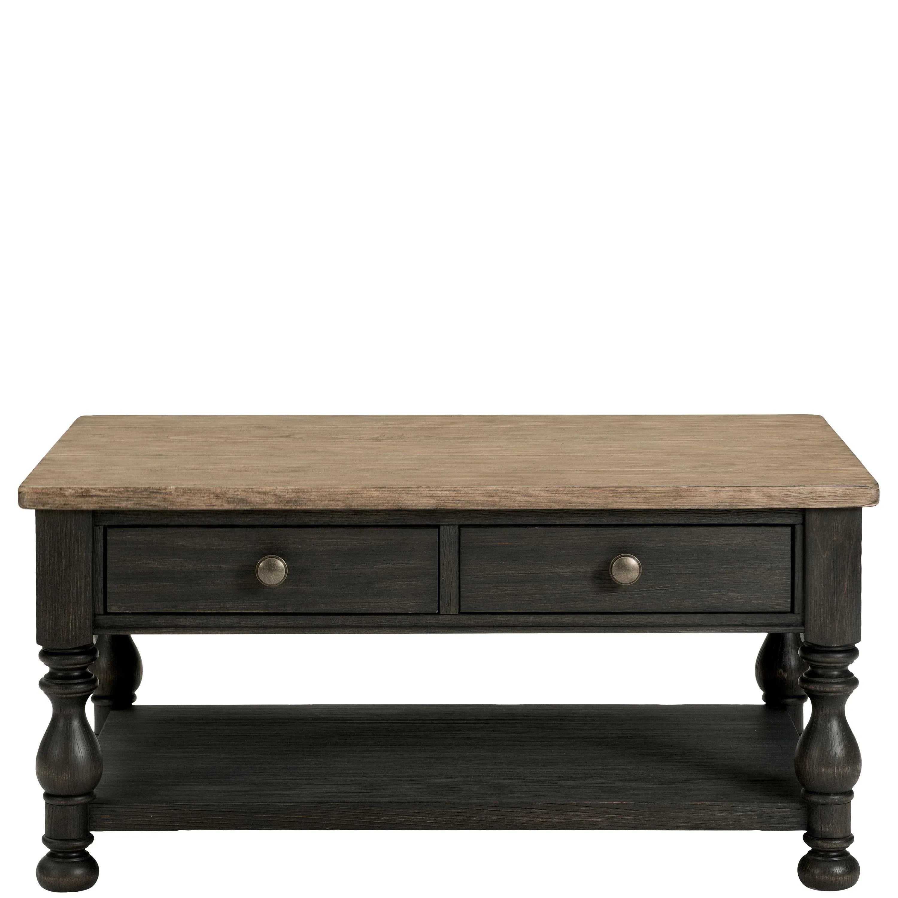 Barrington Two Tone Rectangle Cocktail Table Riverside Furniture Tables