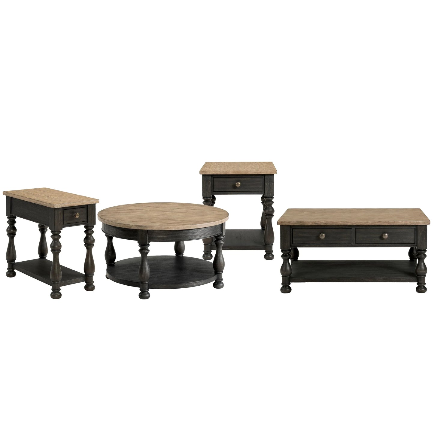 Barrington Two Tone Chairside Table Riverside Furniture Tables