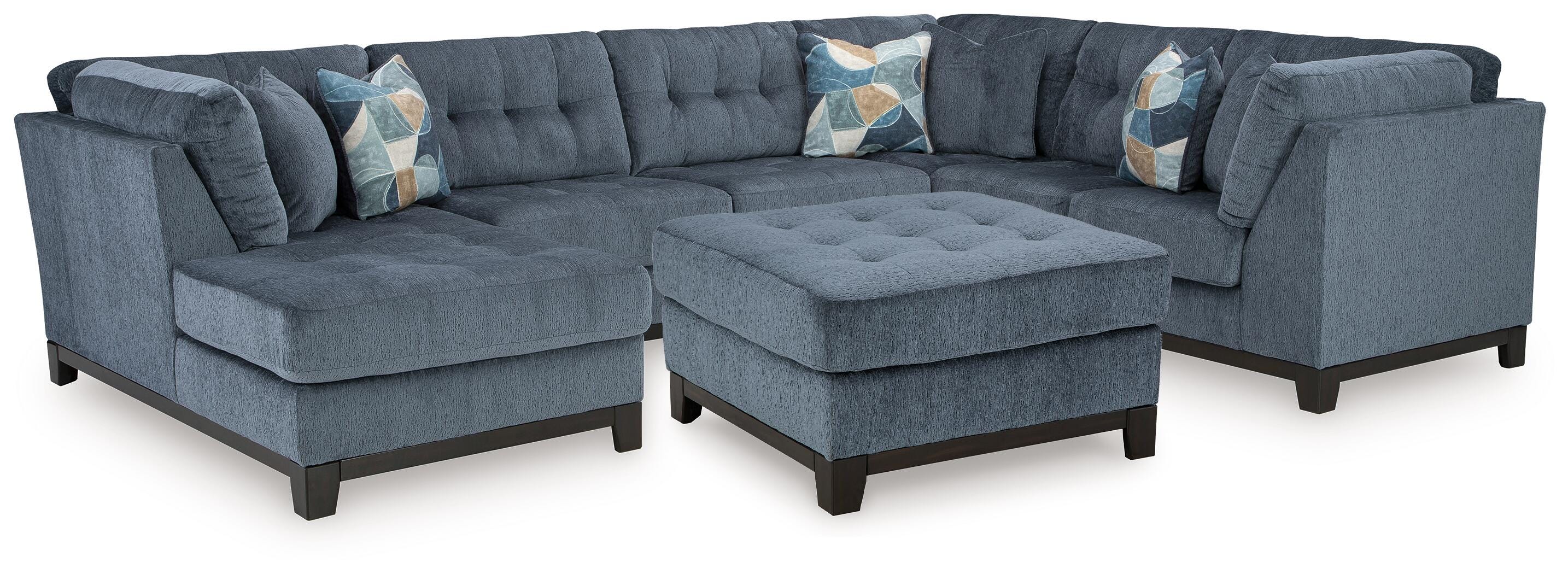 Maxon Place 3-Piece Sectional and Ottoman — 100-Inch Sofa Benchcraft® Living Room