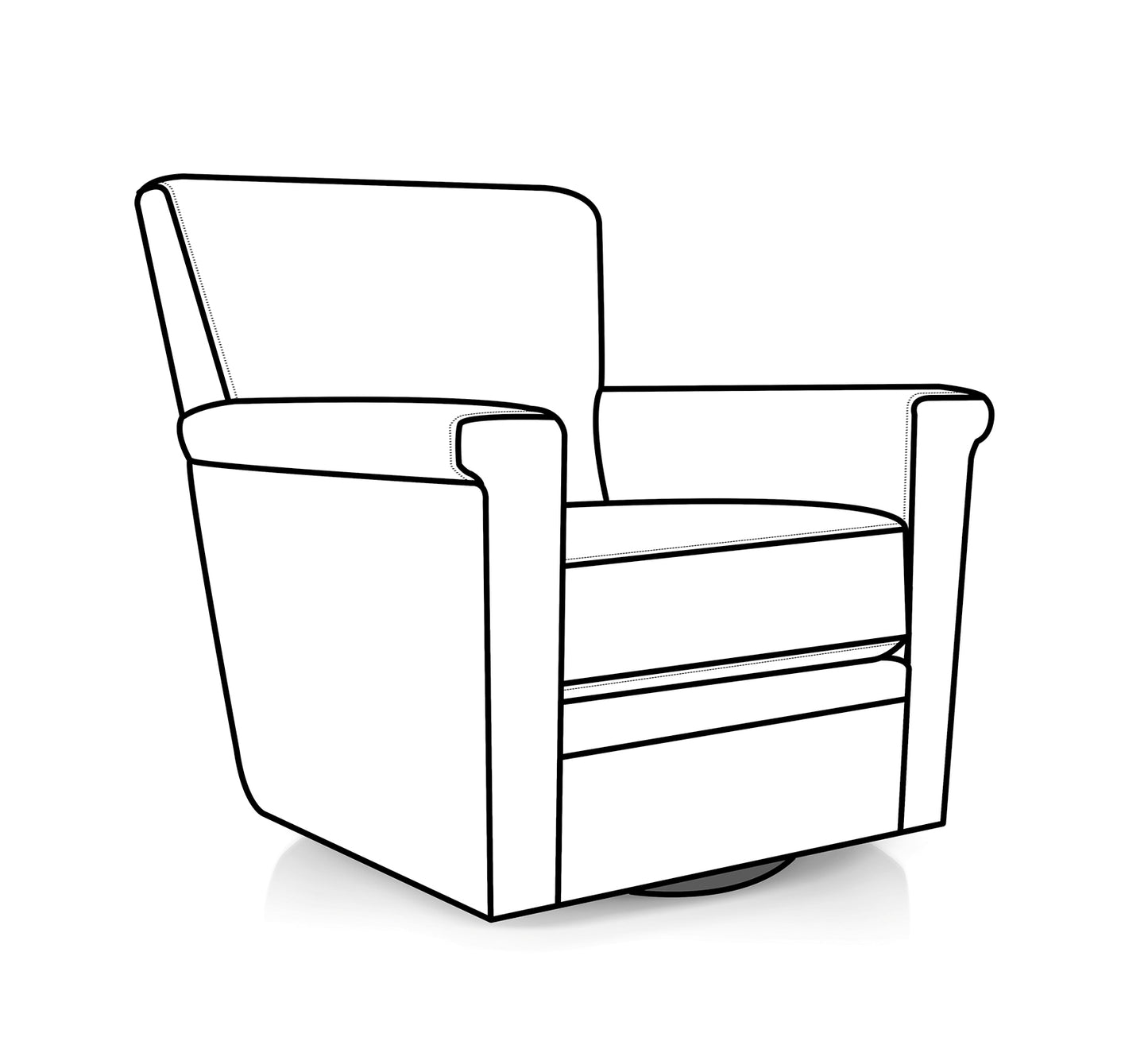 Pierce Swivel Glider