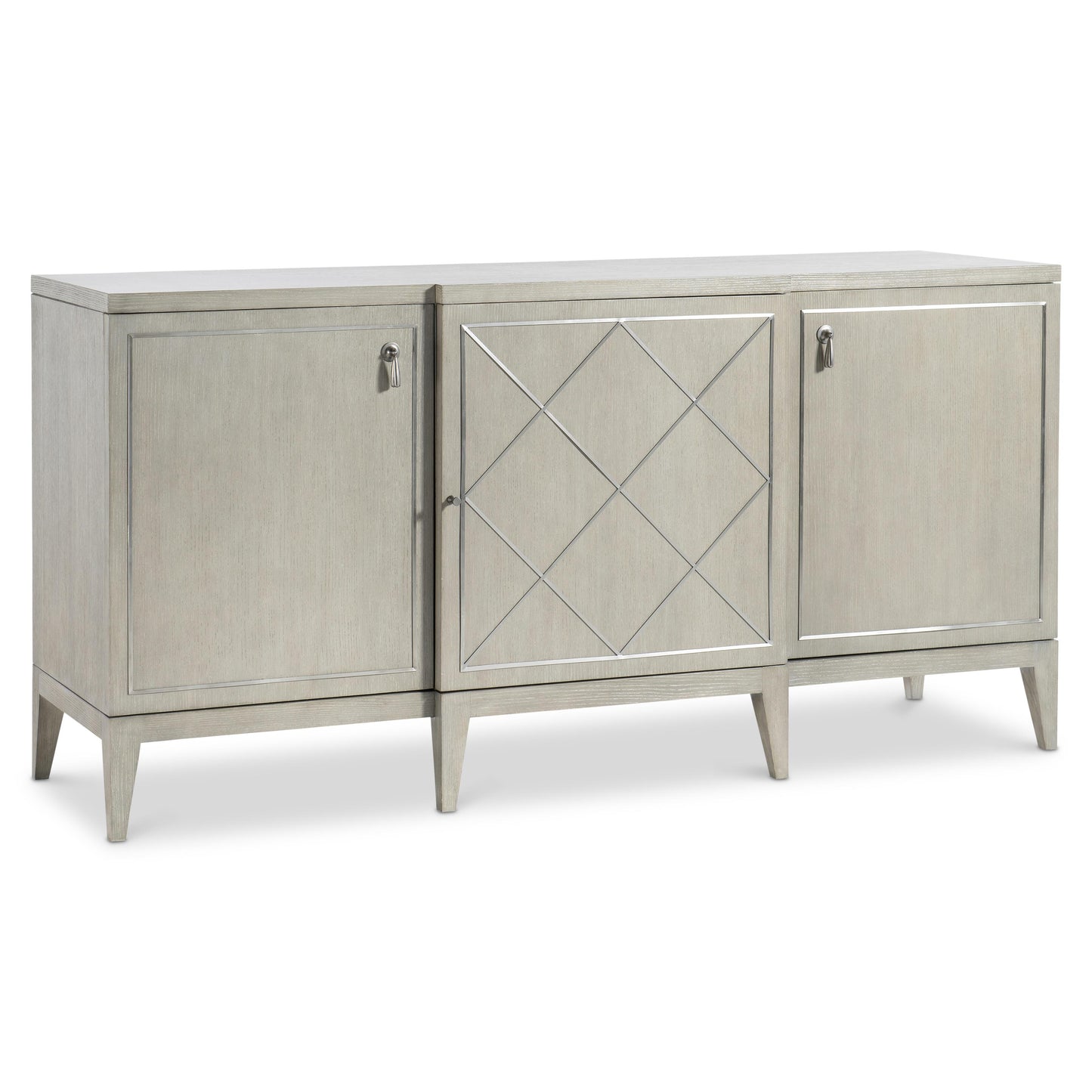 Bernhardt Cornelia Buffet 68-Inch — Steel Diamond Doors in Nebbia Bernhardt Buffet