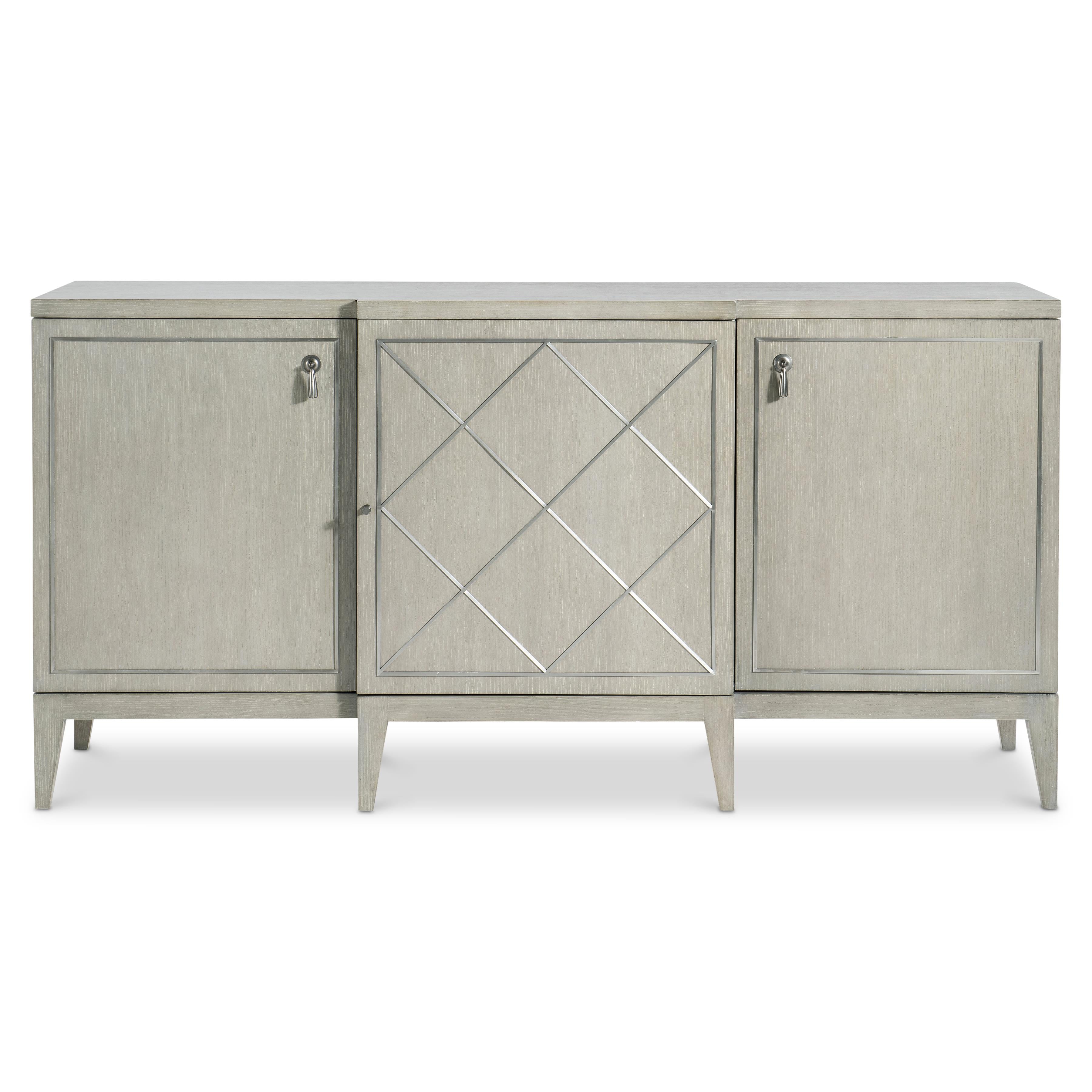 Bernhardt Cornelia Buffet 68-Inch — Steel Diamond Doors in Nebbia Bernhardt Buffet