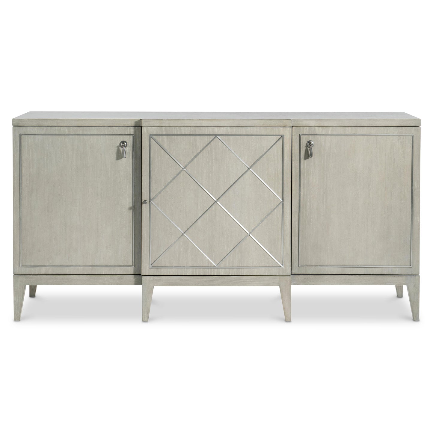 Bernhardt Cornelia Buffet 68-Inch — Steel Diamond Doors in Nebbia Bernhardt Buffet