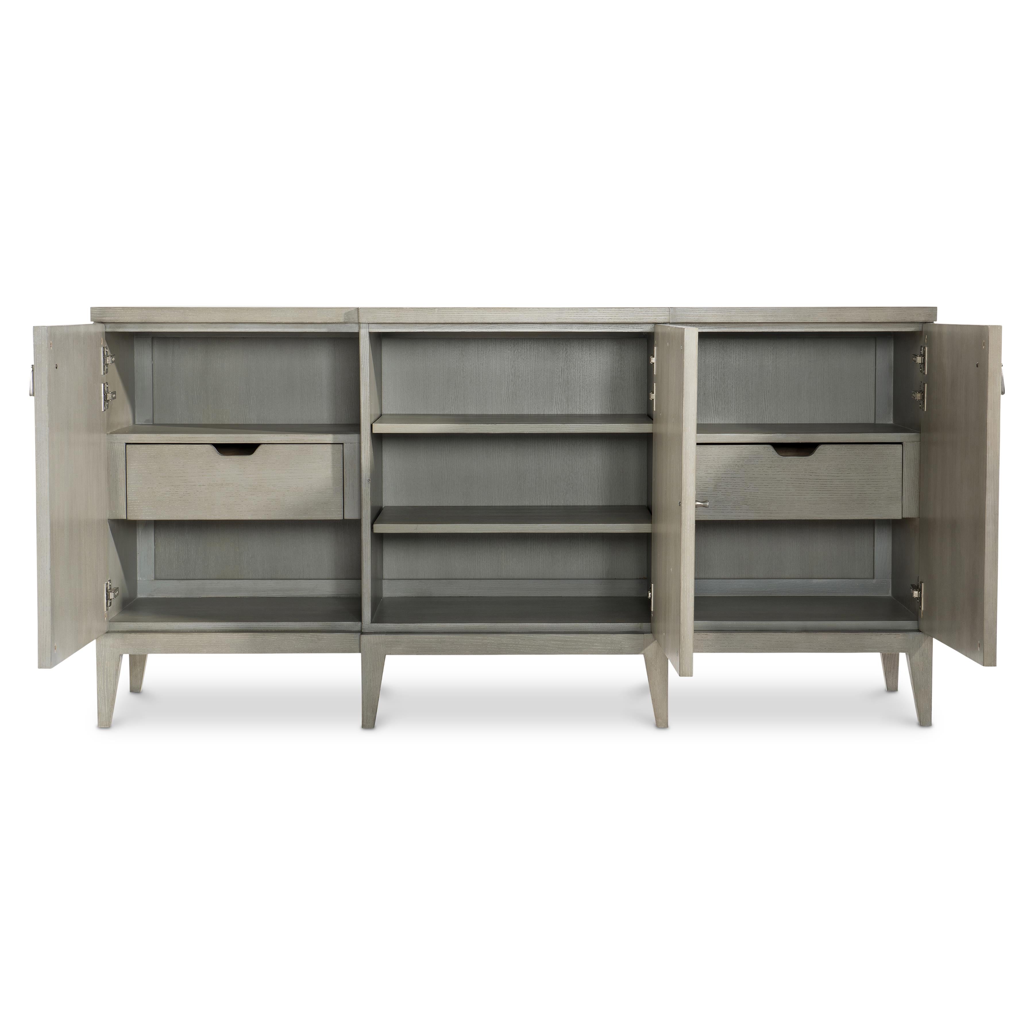 Bernhardt Cornelia Buffet 68-Inch — Steel Diamond Doors in Nebbia Bernhardt Buffet