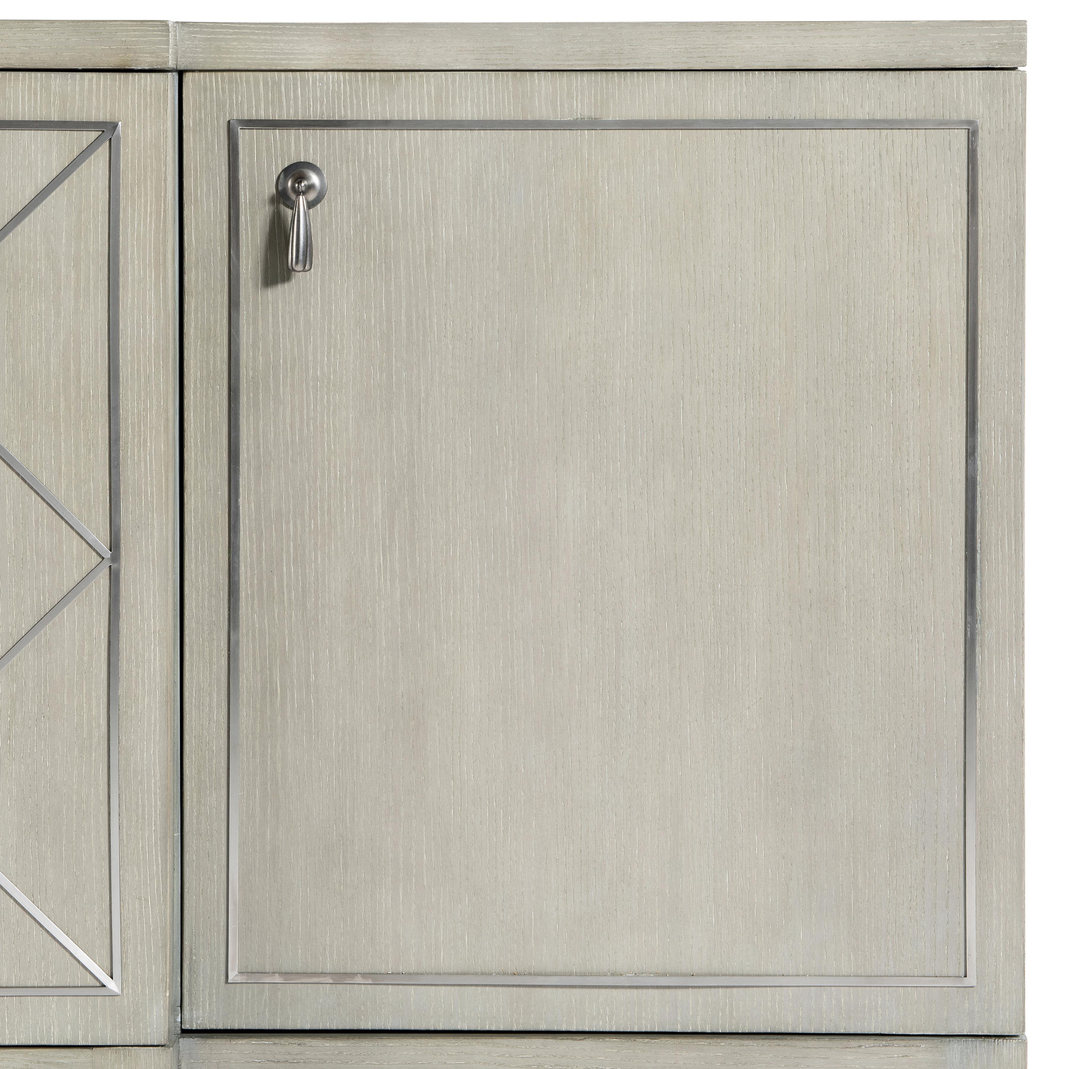 Bernhardt Cornelia Buffet 68-Inch — Steel Diamond Doors in Nebbia Bernhardt Buffet