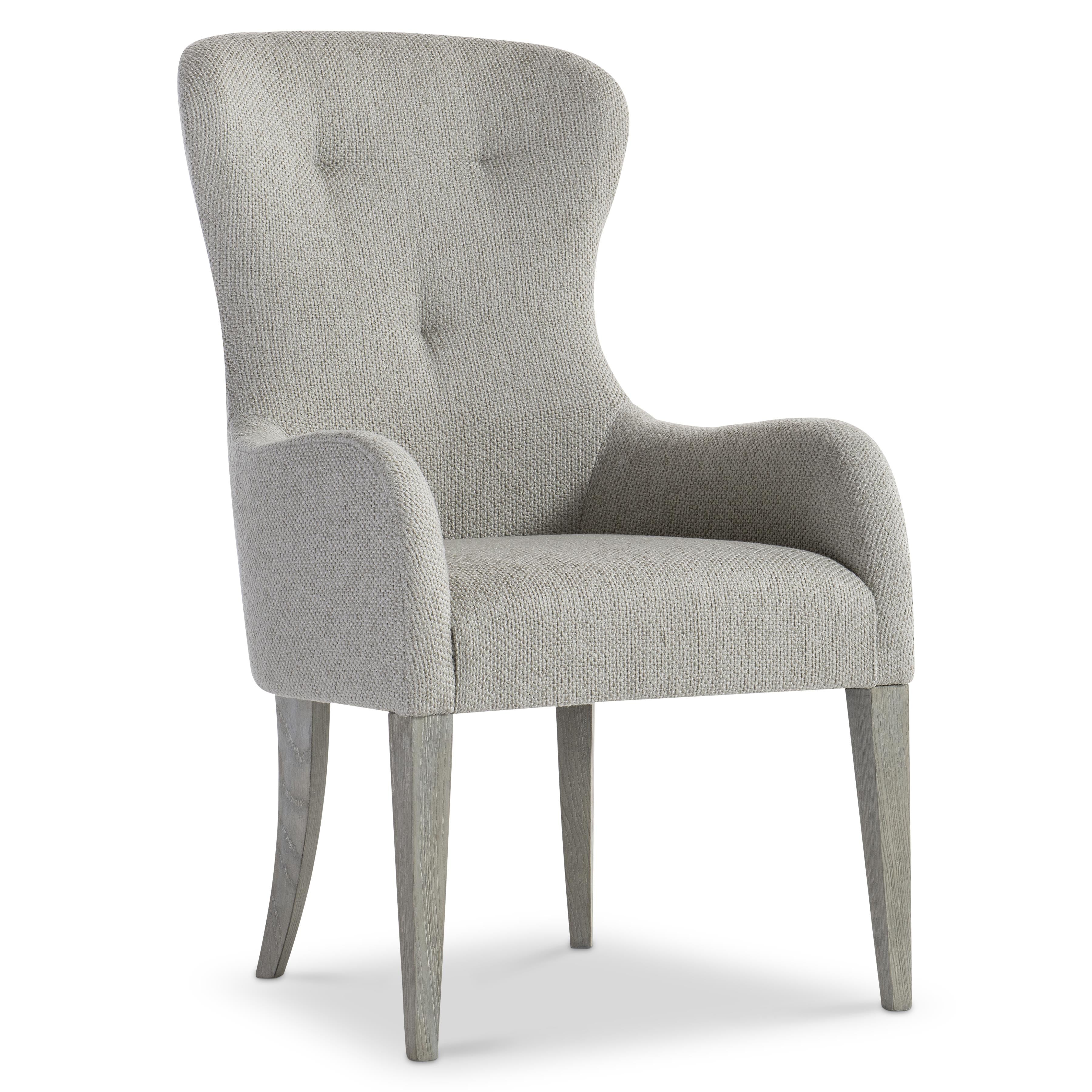 Bernhardt Cornelia Arm Chair — Modern Wingback in Chenille Bernhardt Dining Chair