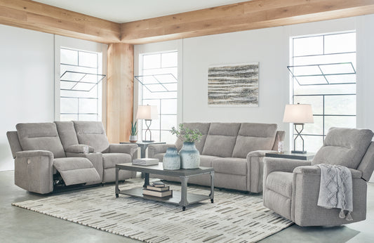 Barnsana Power Reclining Sofa, Loveseat and Recliner