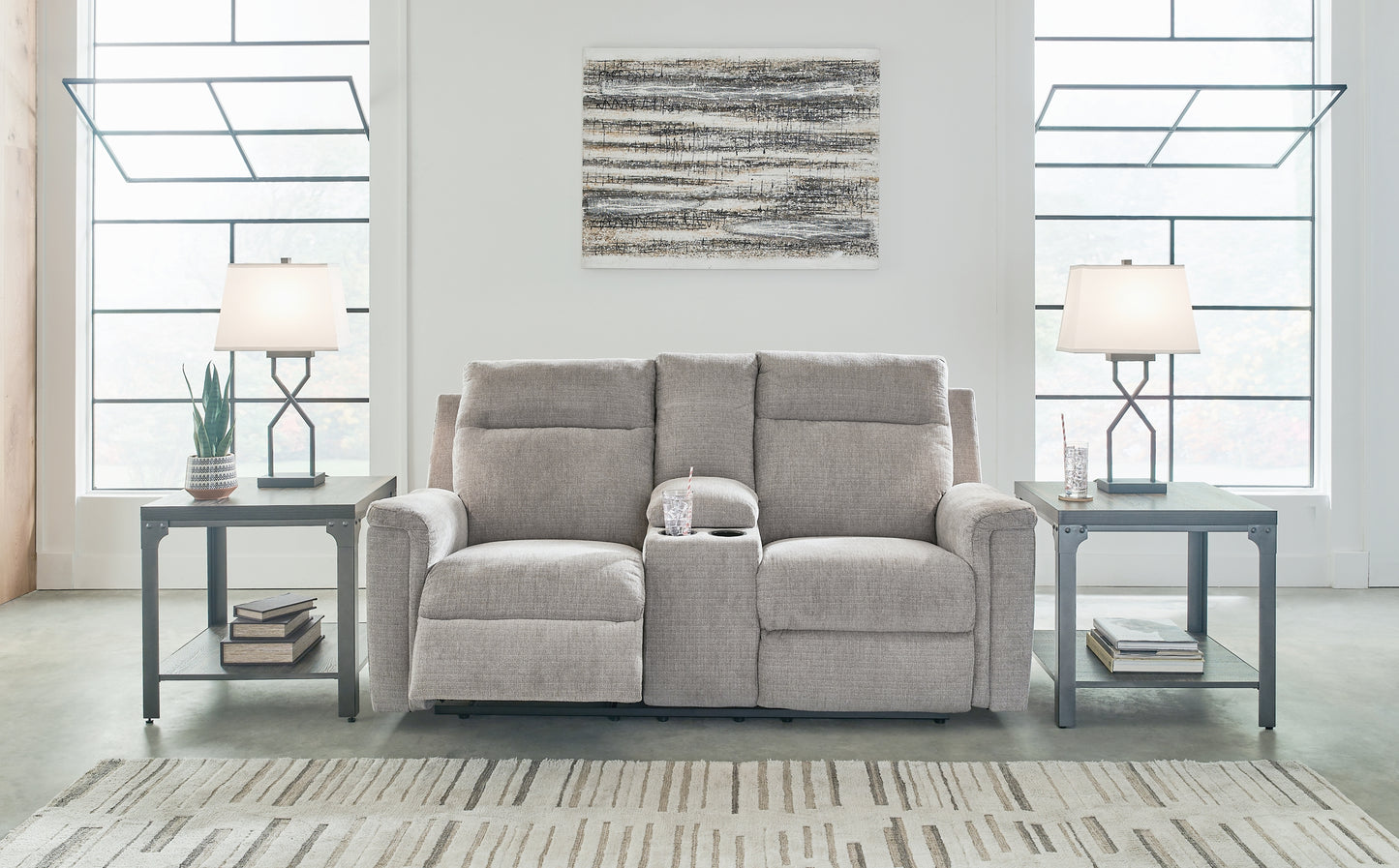 Barnsana Power Reclining Sofa, Loveseat and Recliner