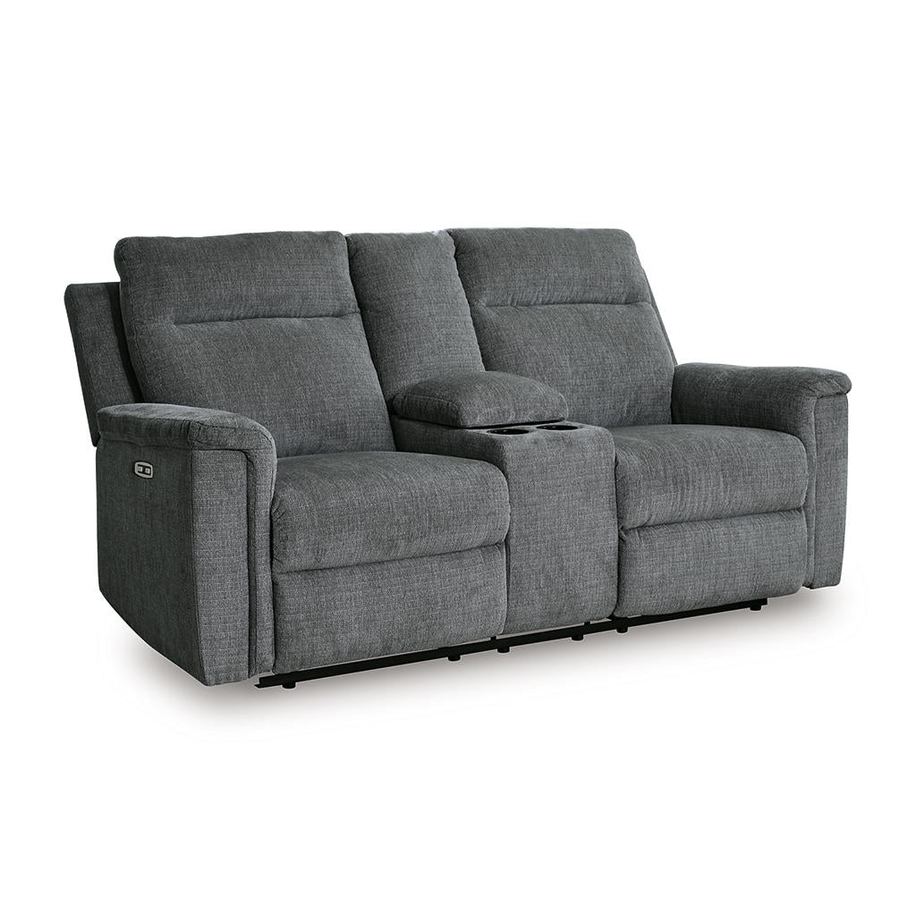 Barnsana Power Reclining Loveseat with Console Signature Design by Ashley® Living Room