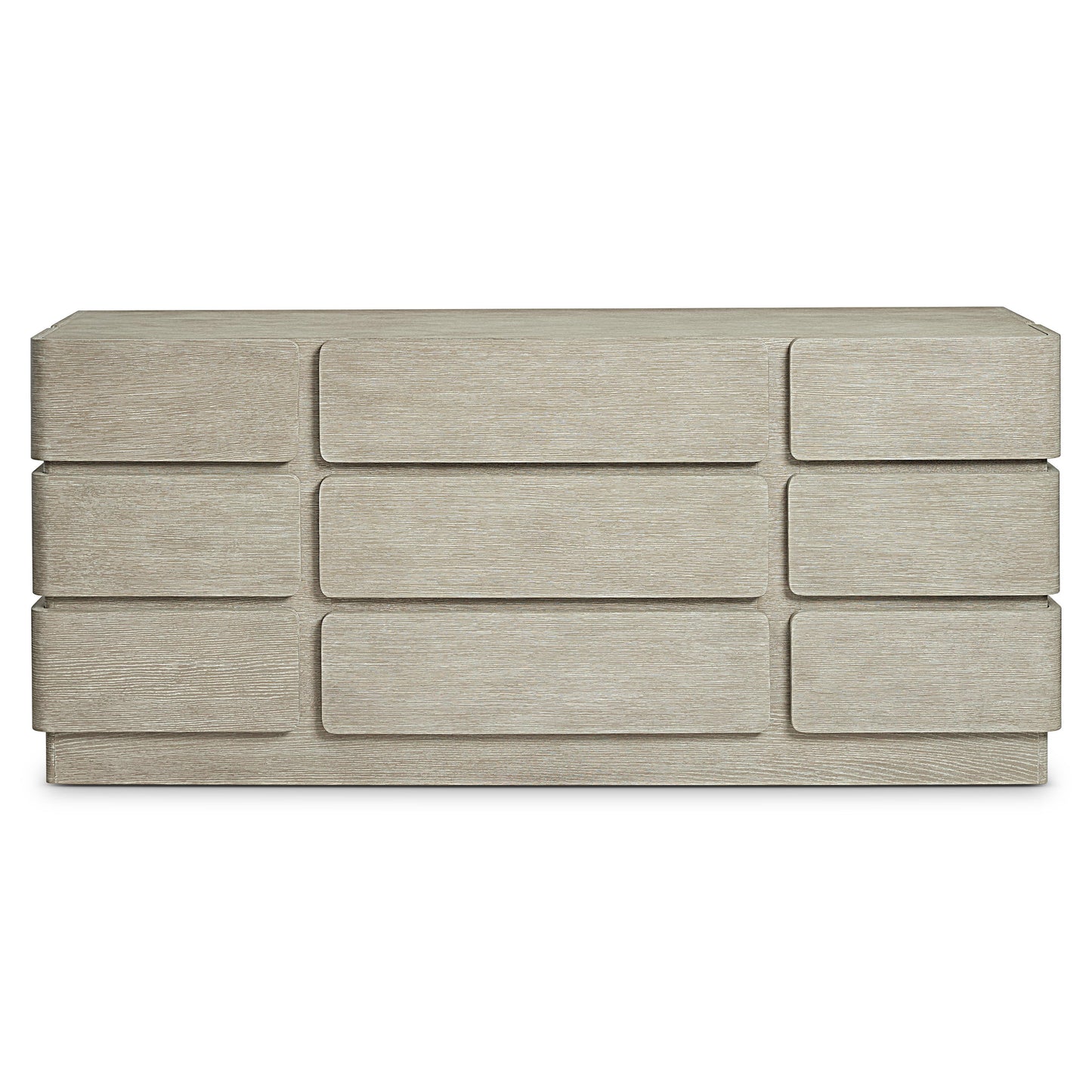 Bernhardt Arcadia Dresser — Nine Drawers in Wire-Brushed Clay Oak Bernhardt Dresser
