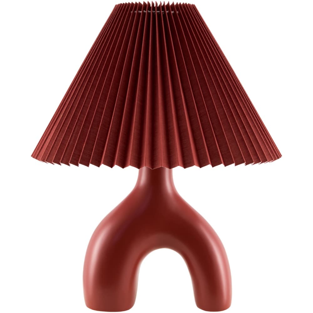 Alvik Accent Table Lamp — Dark Red Livabliss Table Lamp