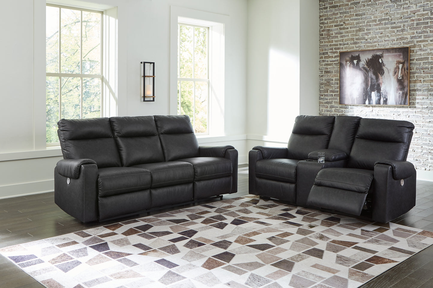 Axtellton Power Reclining Sofa, Loveseat and Recliner