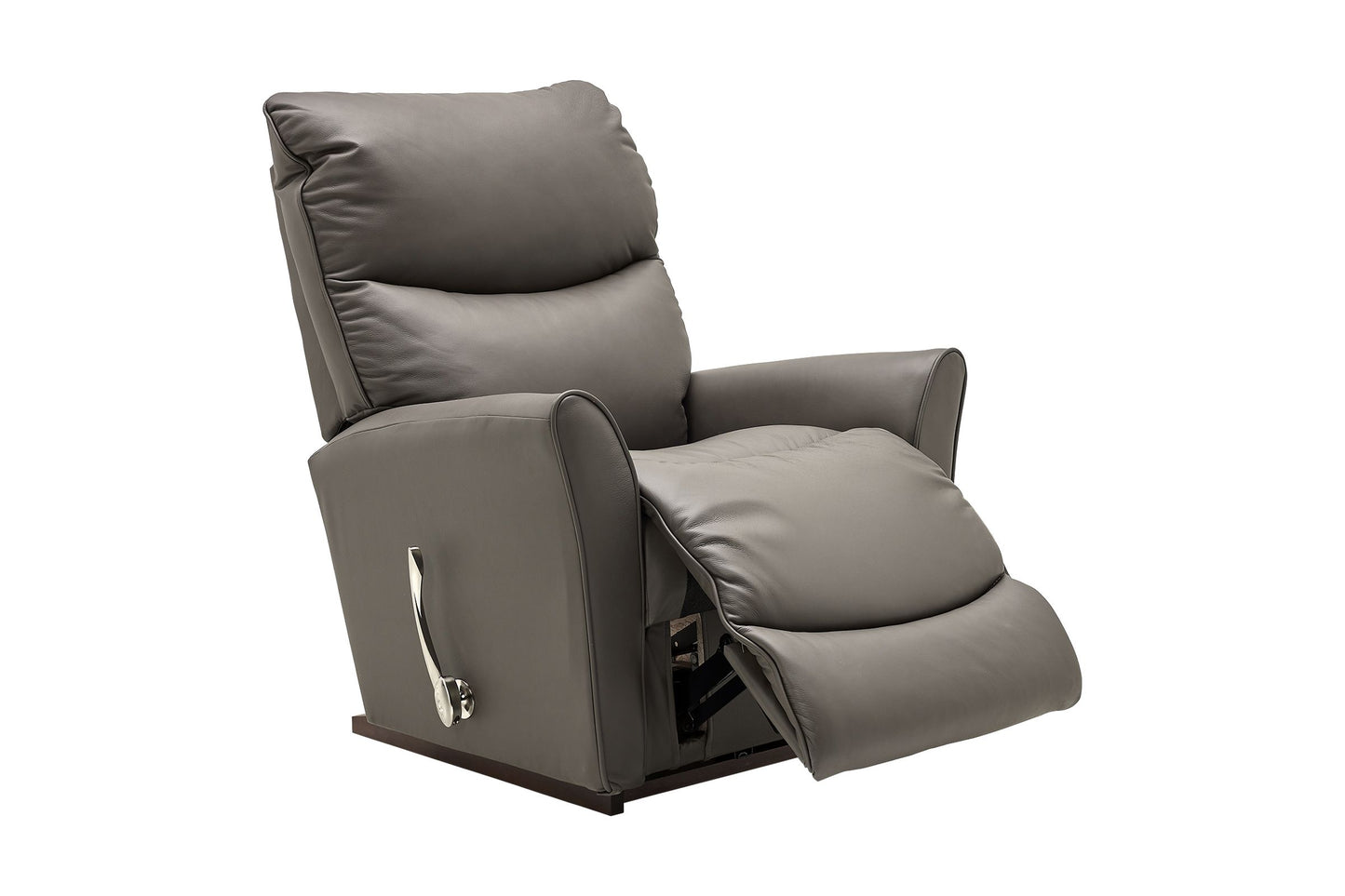 Rowan Brown Leather Rocker Recliner by La-Z-Boy