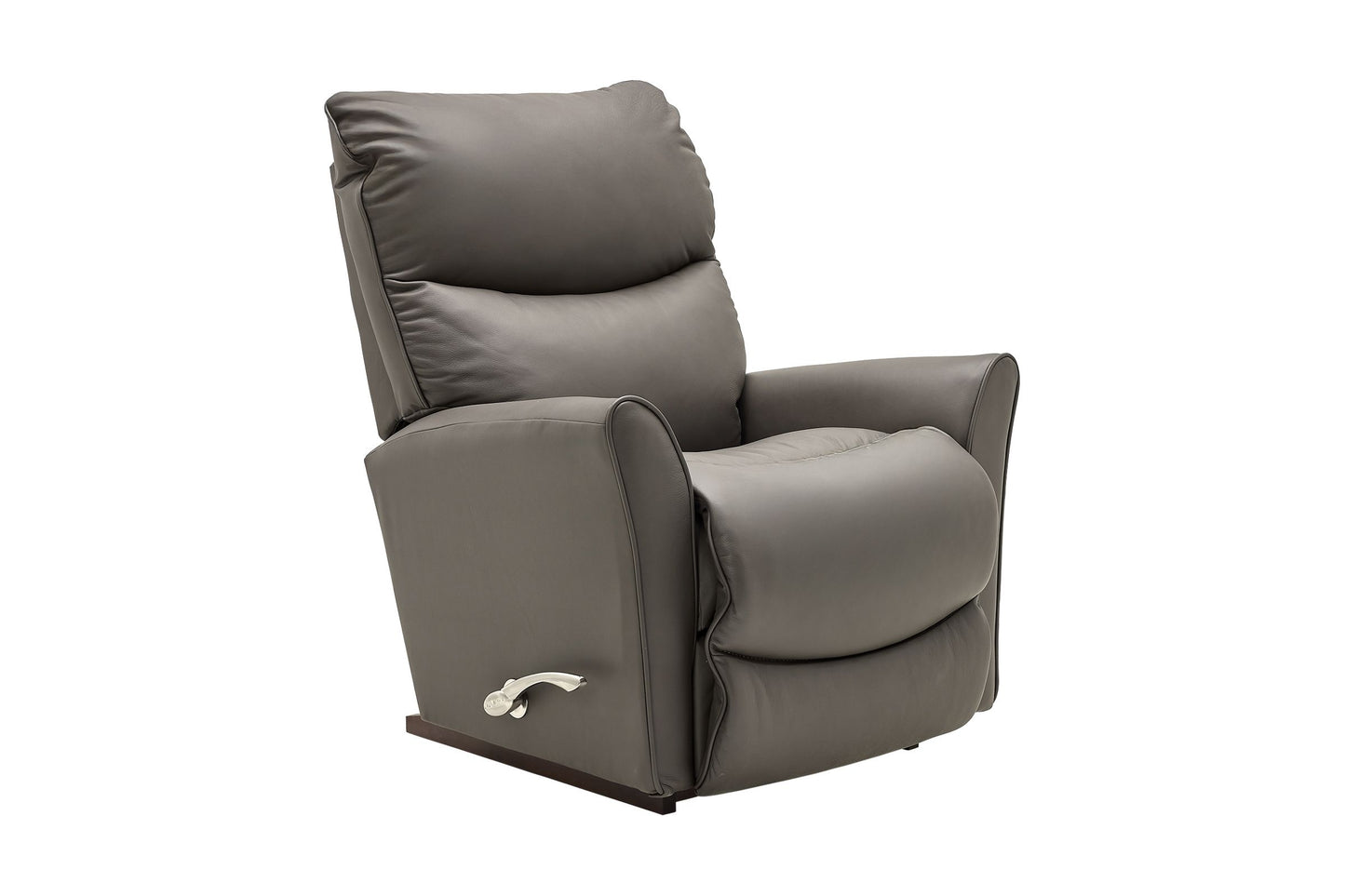 Rowan Brown Leather Rocker Recliner by La-Z-Boy