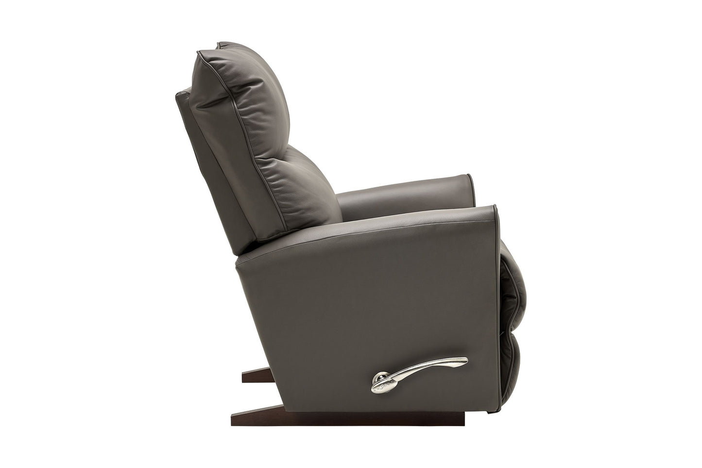 Rowan Brown Leather Rocker Recliner by La-Z-Boy