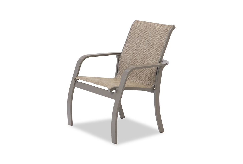 Telescope Casual Soho Sling Dining Chair — Storm Aluminum Telescope Casual Outdoor Chair