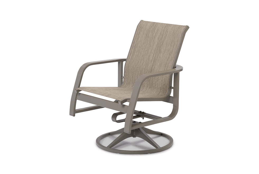 Telescope Casual Soho Sling Swivel Rocker — Storm Finish Telescope Casual Outdoor Chair