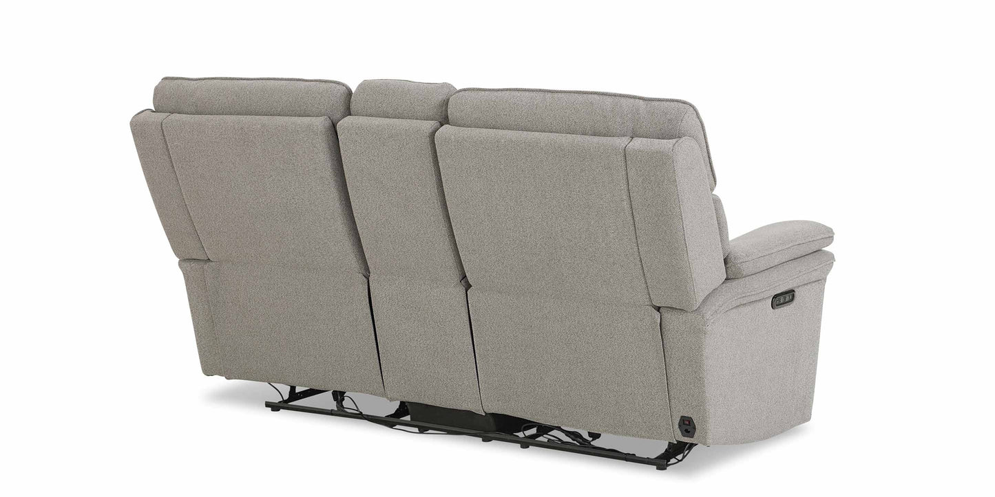 Andre Power Reclining Loveseat with Center Console Bassett