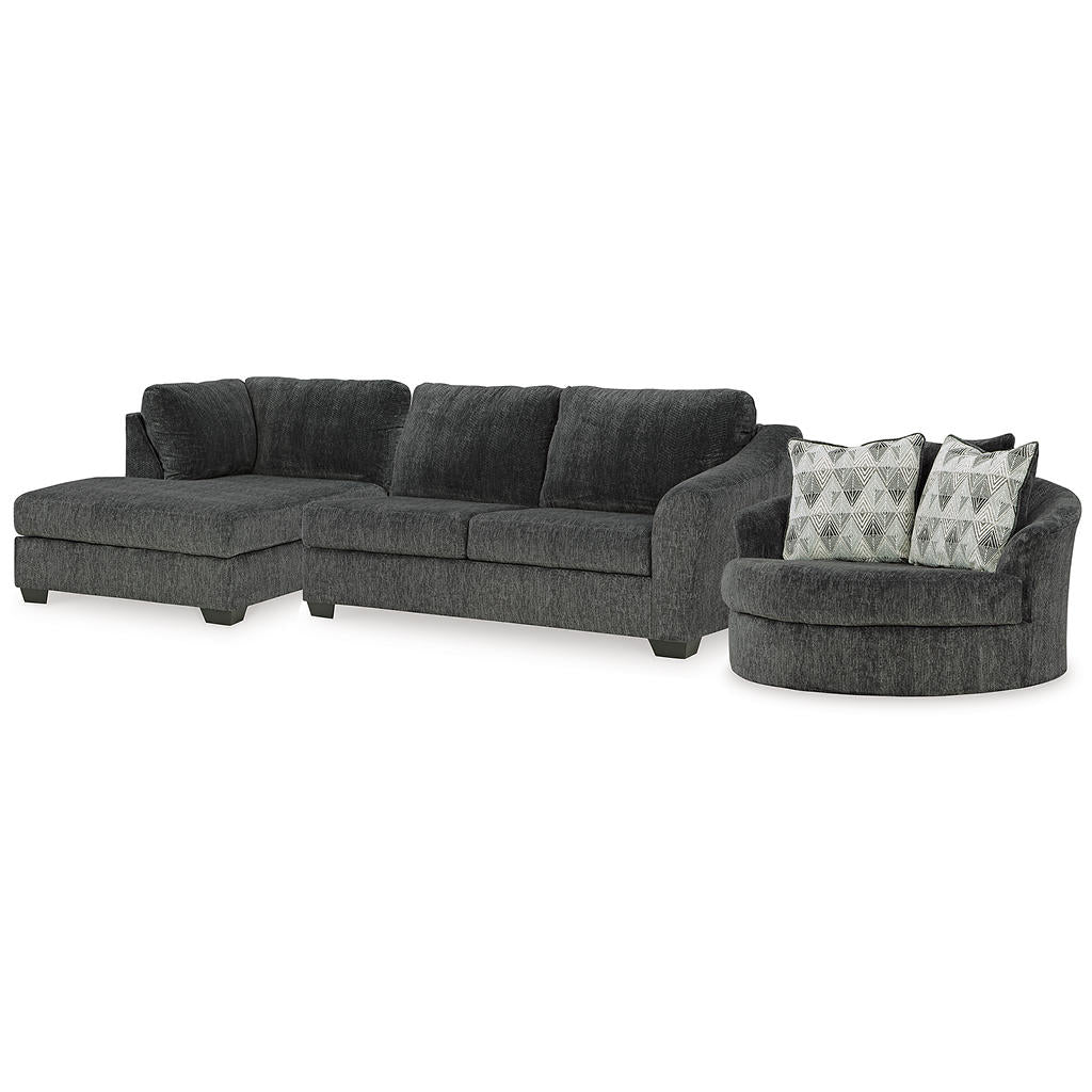 Biddeford 2-Piece Sectional and Oversized Swivel Accent Chair Signature Design by Ashley® Uncategorized