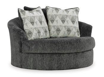 Biddeford Oversized Swivel Chair — 56 Inches, Shadow Signature Design by Ashley® Living Room