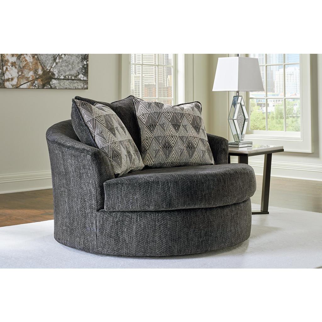 Biddeford Oversized Swivel Chair — 56 Inches, Shadow Signature Design by Ashley® Living Room