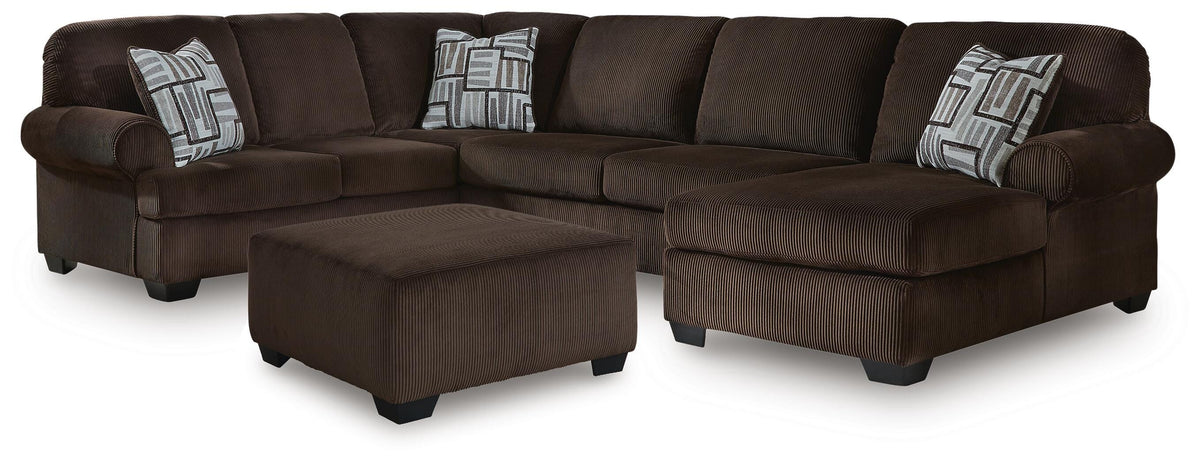 Kimlee 3-Piece Sectional and Ottoman