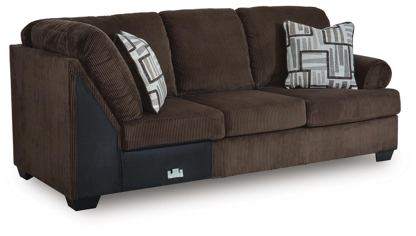 Kimlee 3-Piece Sectional and Oversized Ottoman — Wedge Corner Signature Design by Ashley® Living Room