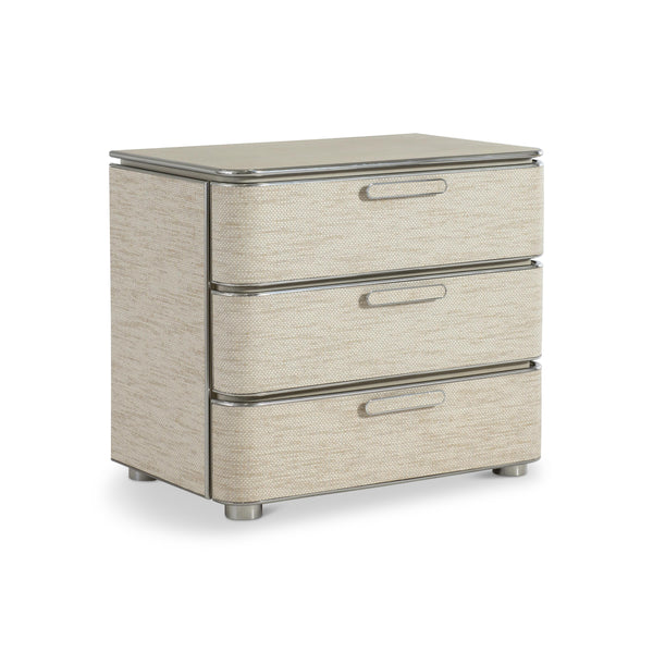 Bernhardt Corinne Nightstand — Woven Texture with USB Charging Bernhardt Nightstand