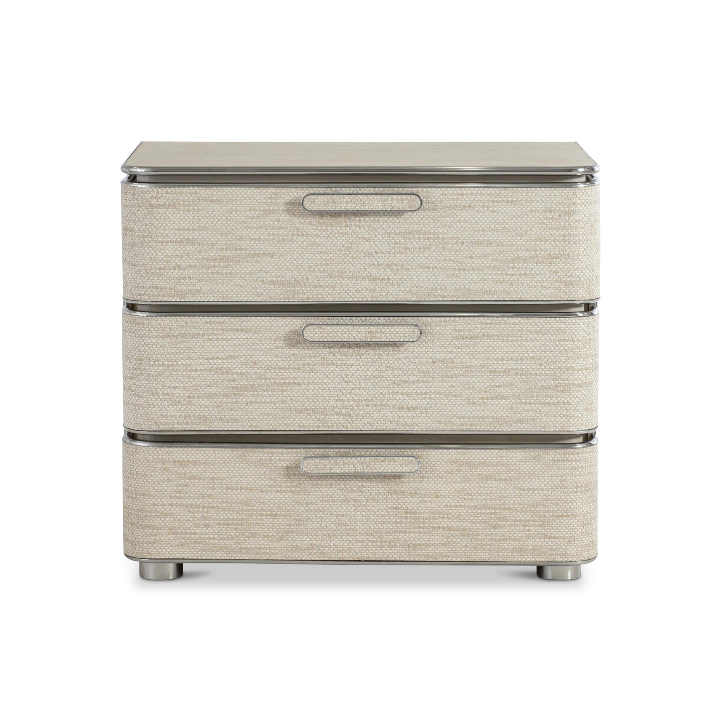 Bernhardt Corinne Nightstand — Woven Texture with USB Charging Bernhardt Nightstand