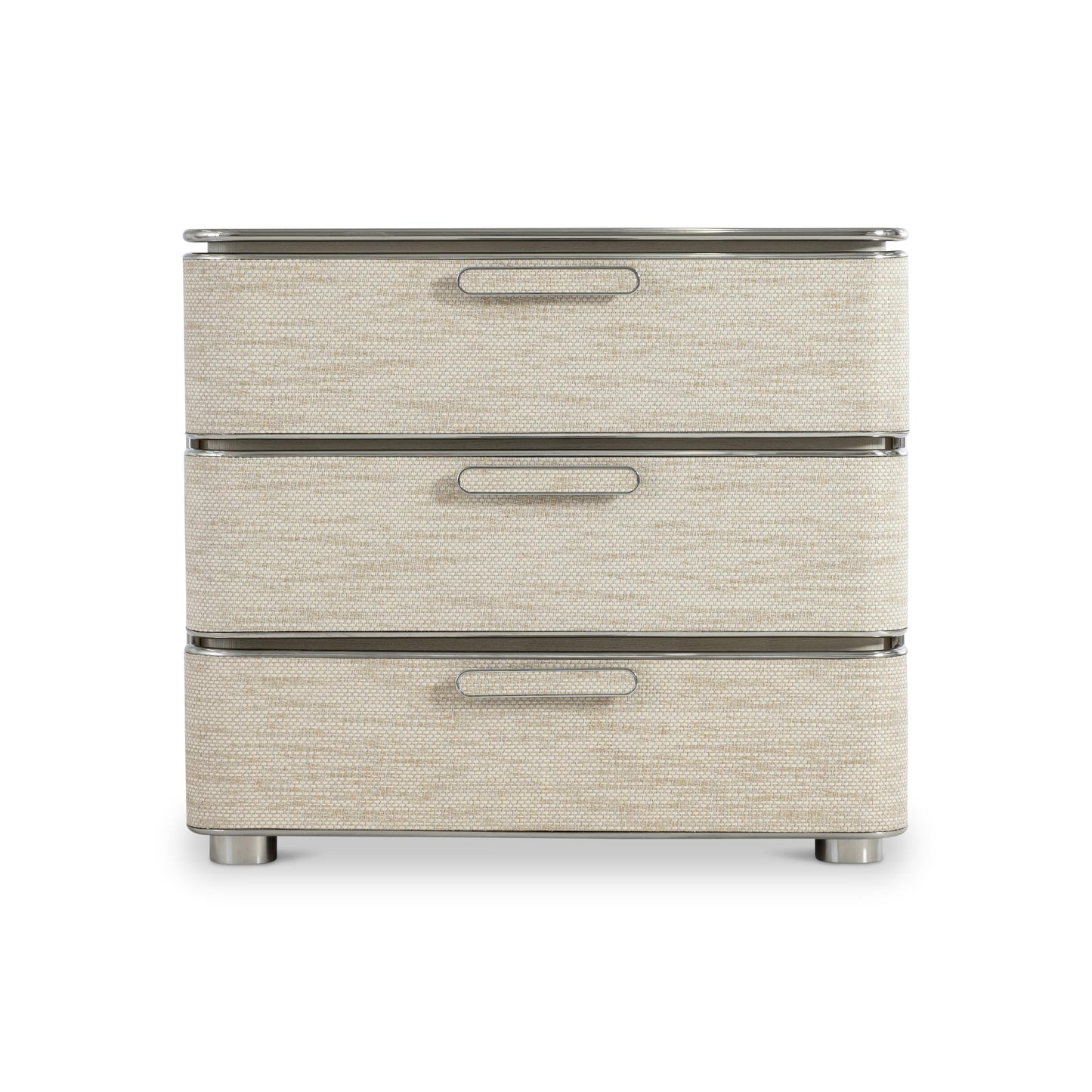 Bernhardt Corinne Nightstand — Woven Texture with USB Charging Bernhardt Nightstand
