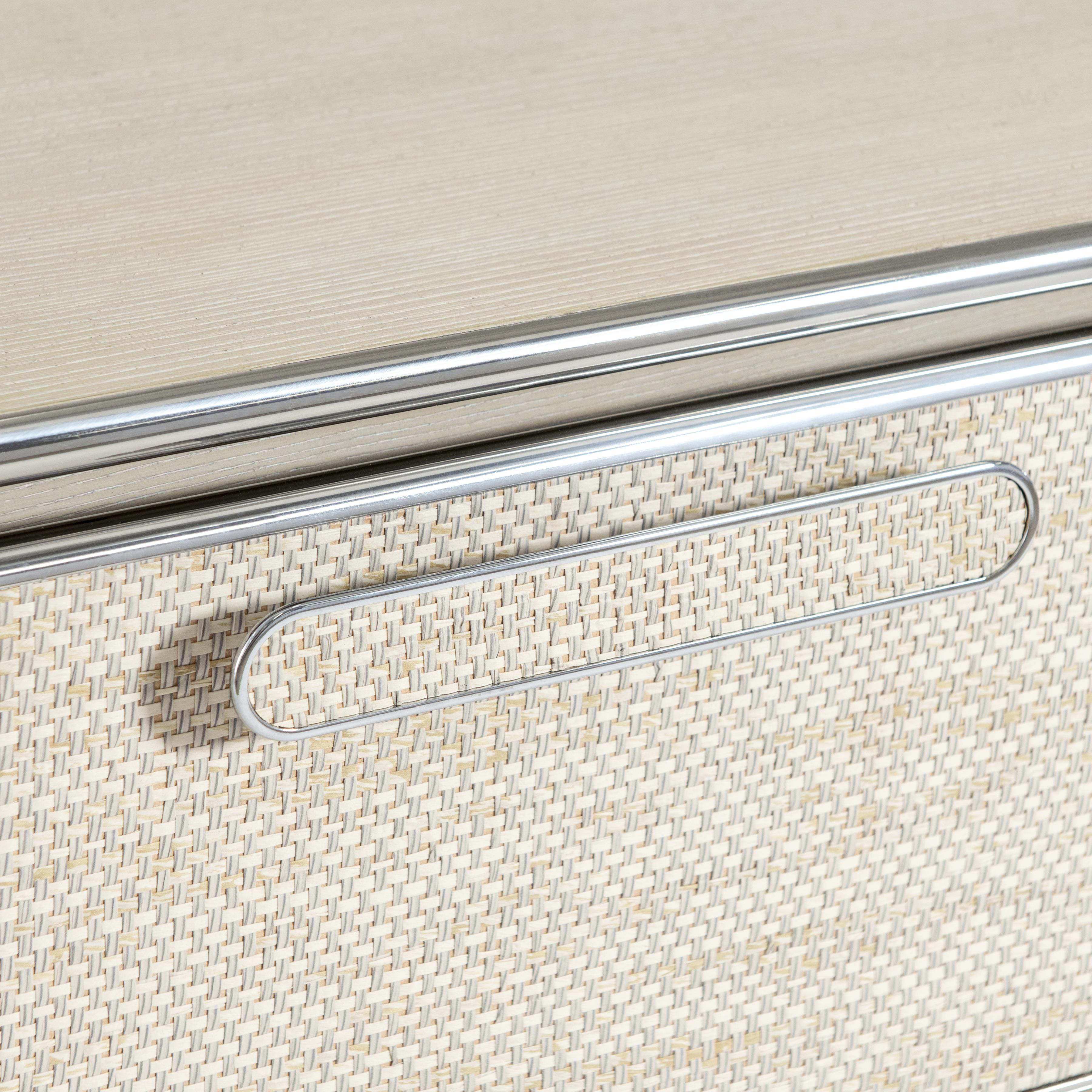 Bernhardt Corinne Nightstand — Woven Texture with USB Charging Bernhardt Nightstand