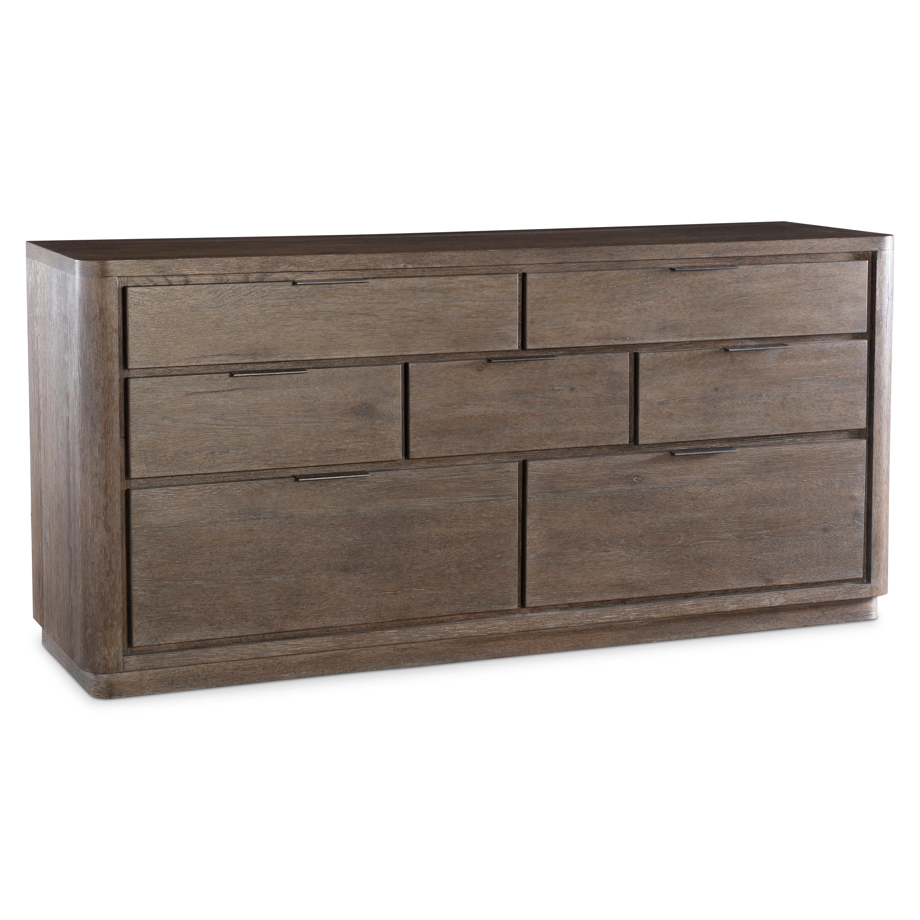 Bernhardt Outline Dresser — Wire-Brushed Oak, Seven Drawers Bernhardt Dresser