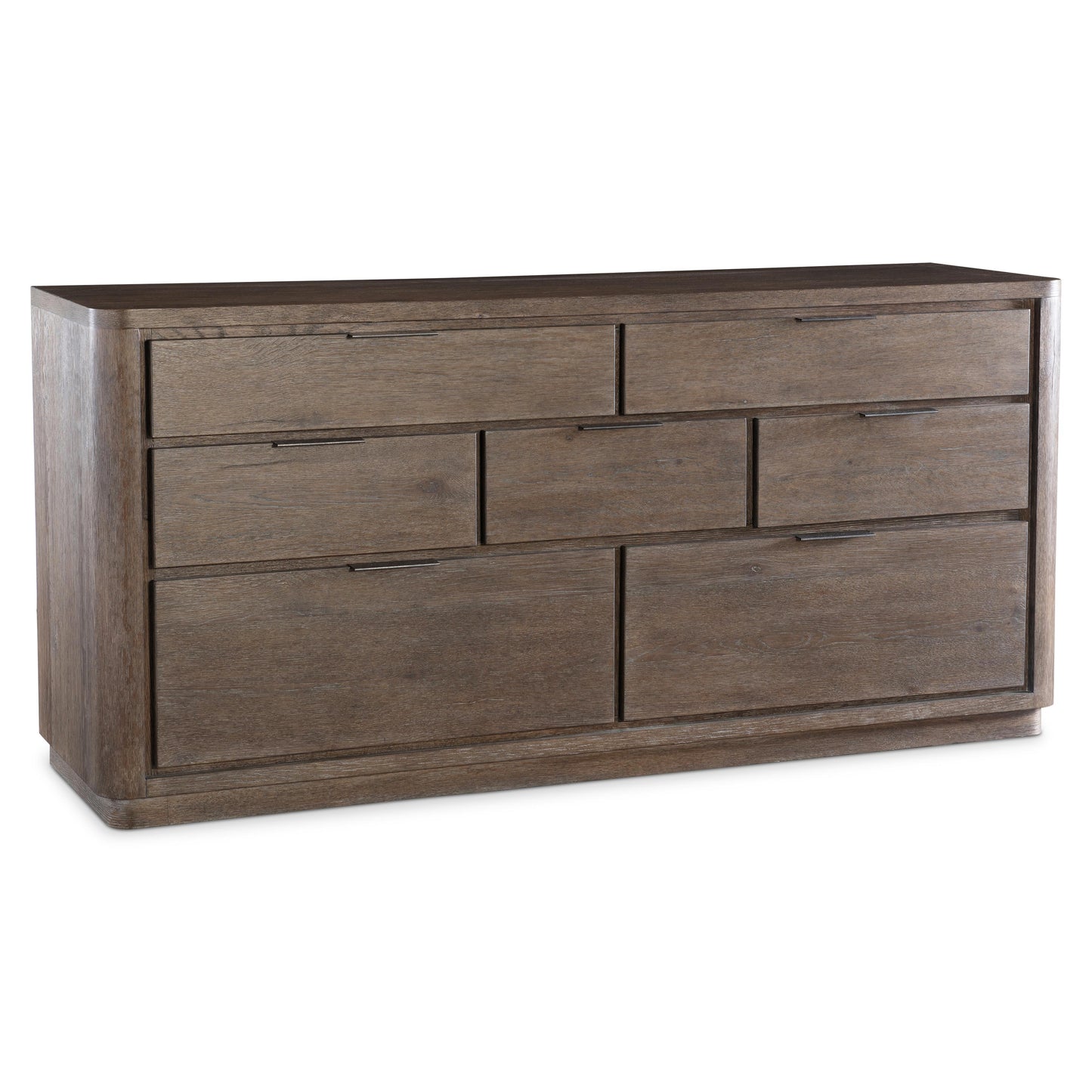 Bernhardt Outline Dresser — Wire-Brushed Oak, Seven Drawers Bernhardt Dresser