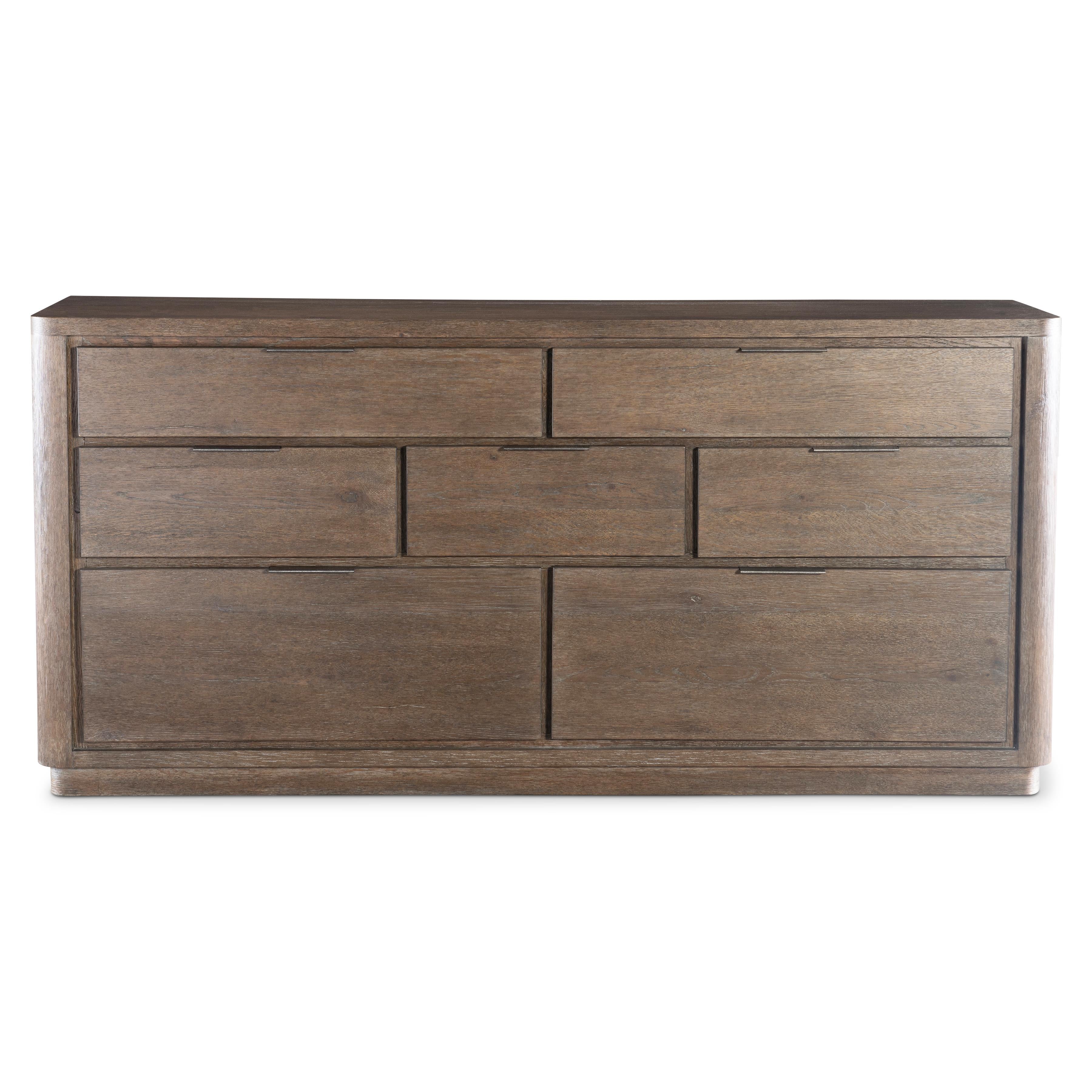 Bernhardt Outline Dresser — Wire-Brushed Oak, Seven Drawers Bernhardt Dresser