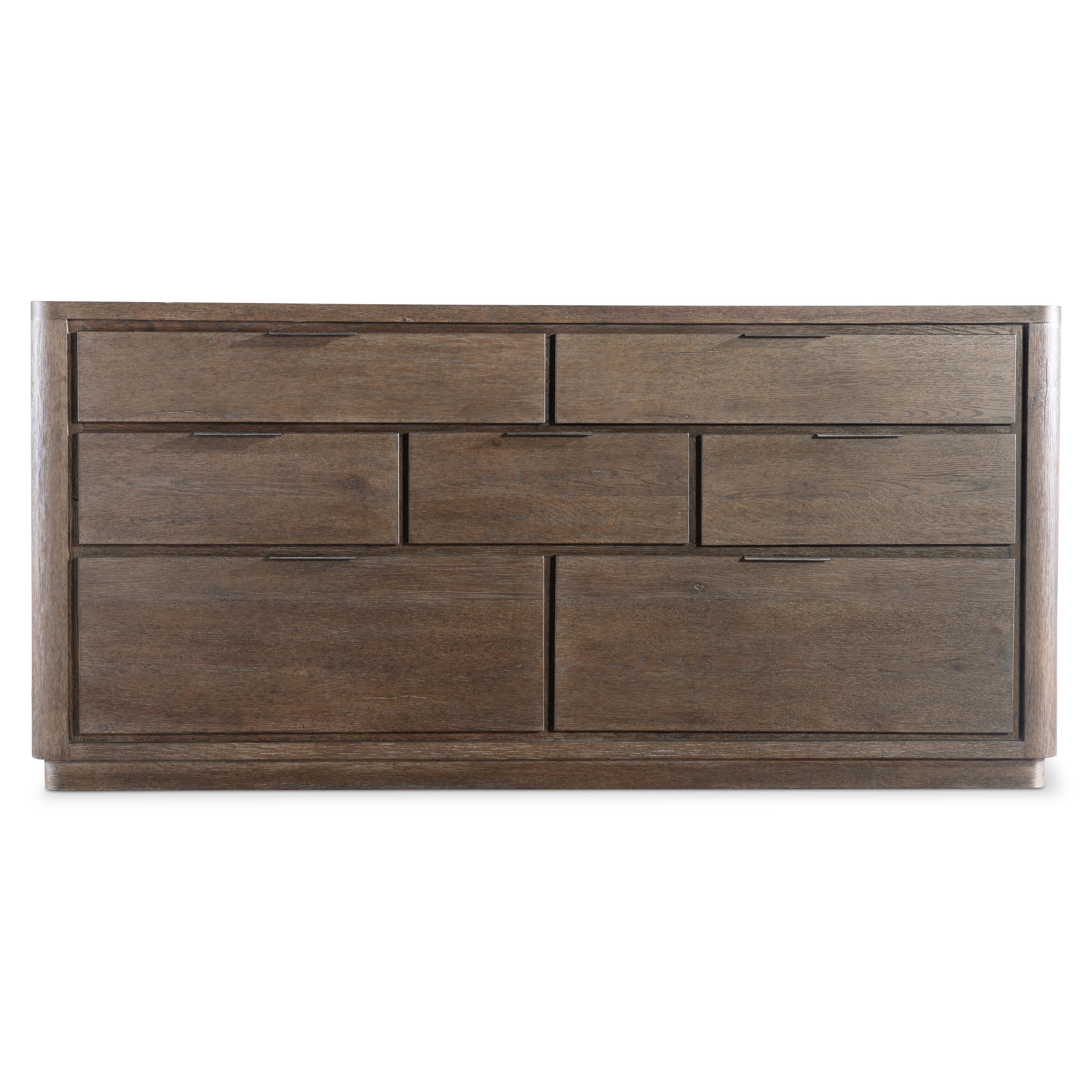 Bernhardt Outline Dresser — Wire-Brushed Oak, Seven Drawers Bernhardt Dresser
