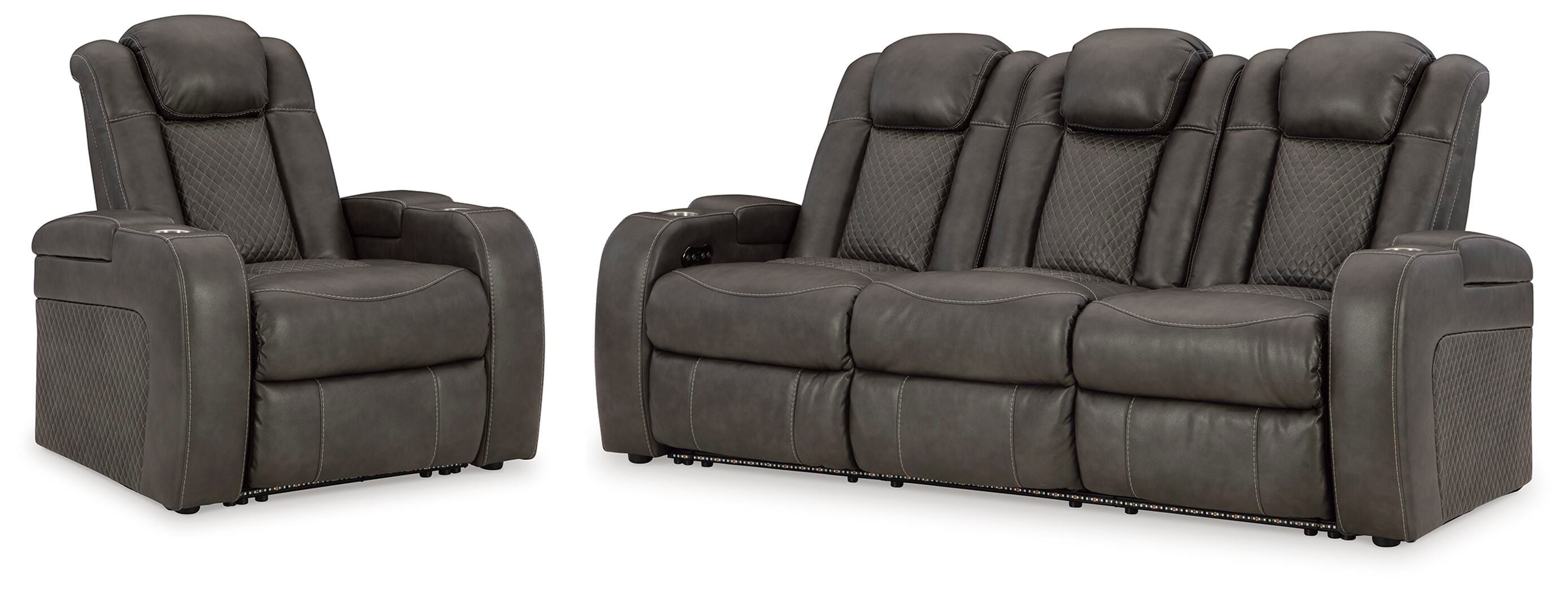 Fyne-Dyme Power Reclining Sofa and Recliner (36602 Colorway) Signature Design by Ashley® Living Room