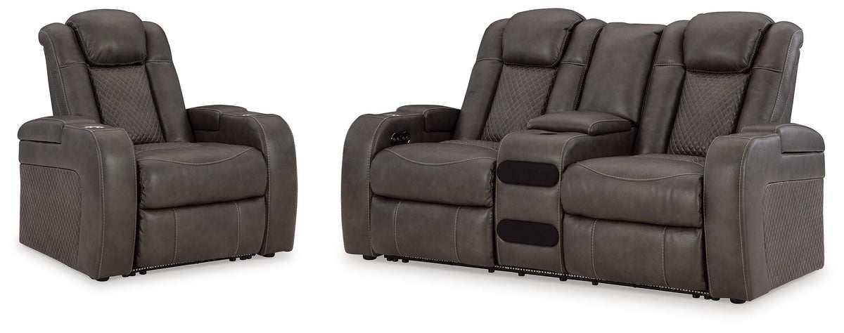 Fyne-Dyme Power Reclining Loveseat and Recliner