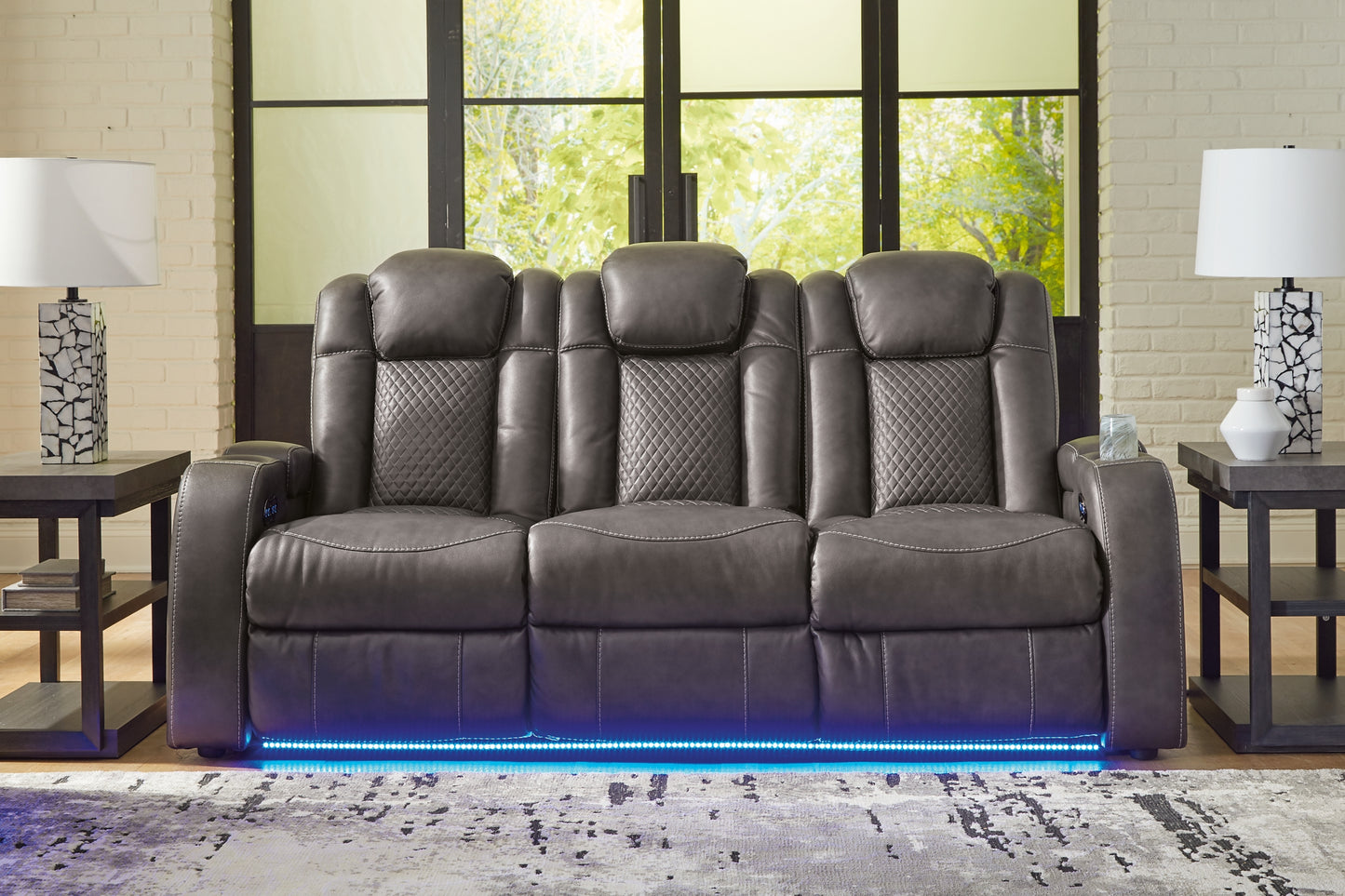 Fyne-Dyme Power Reclining Sofa, Loveseat and Recliner