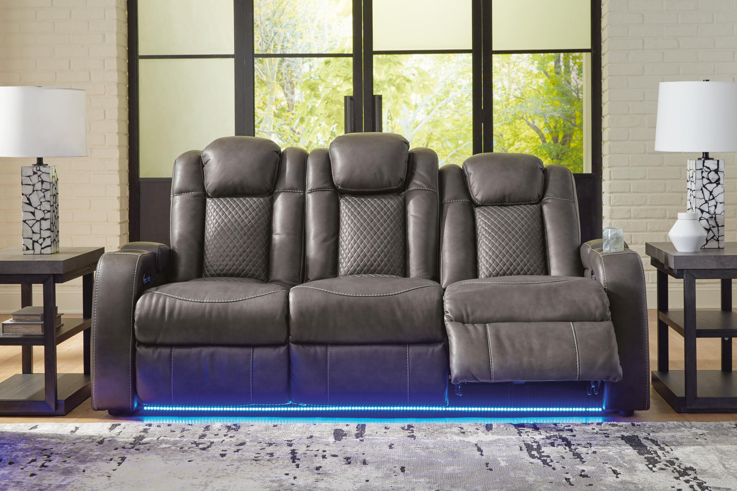 Fyne-Dyme Power Reclining Sofa and Recliner (36602 Colorway) Signature Design by Ashley® Living Room