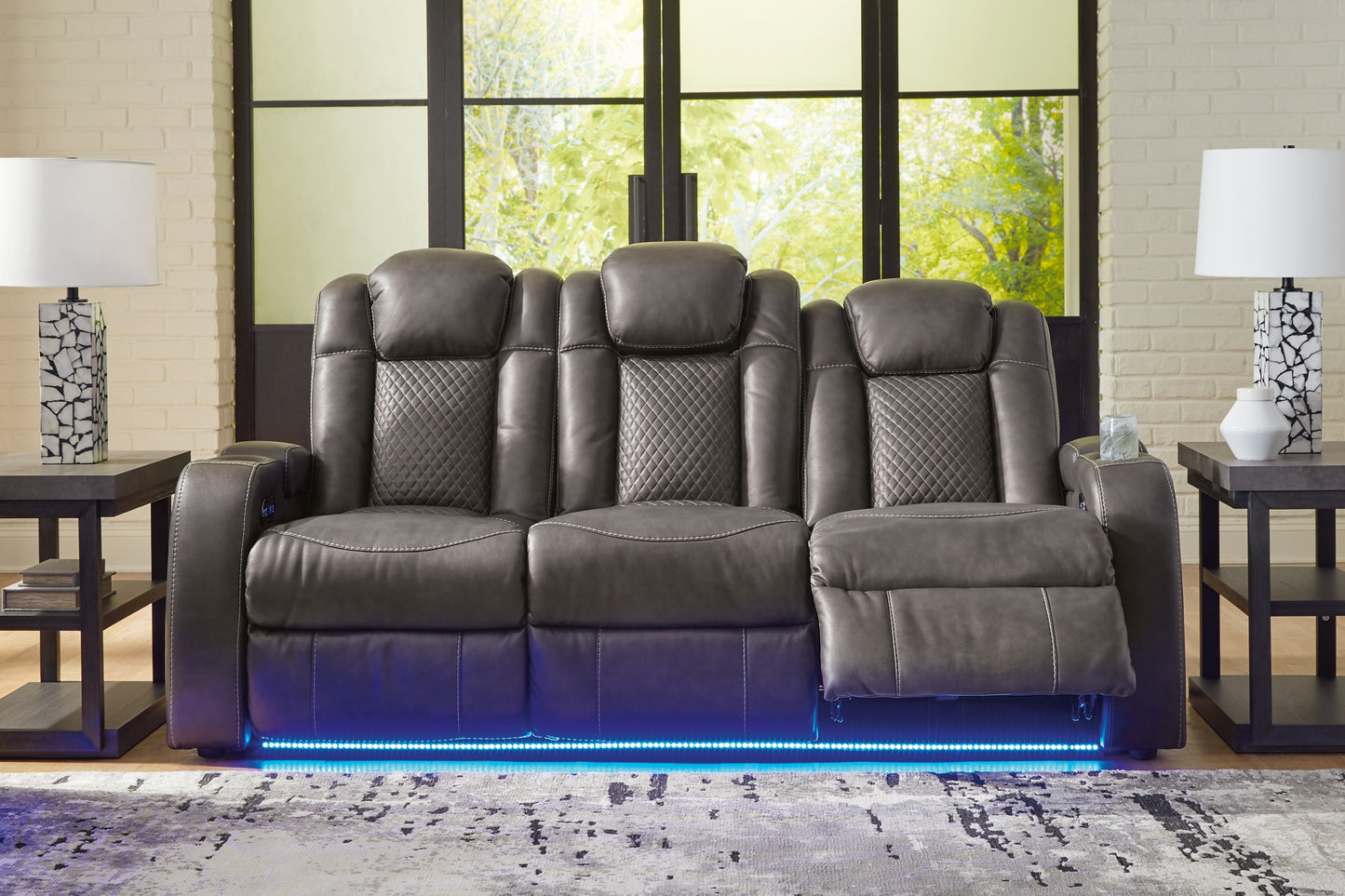 Fyne-Dyme Power Reclining Sofa, Loveseat and Recliner