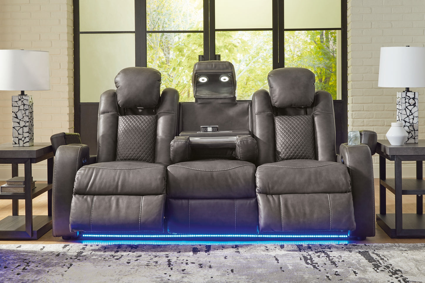 Fyne-Dyme Power Reclining Sofa, Loveseat and Recliner